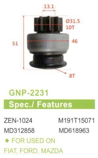 UMD-5446 10 DIS MITSUBISHI L300 | OEM:ZEN-1024-M191T15071-MD312858