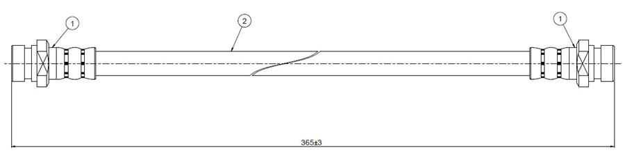FREN HORTUMU arka Pajero.Shogun L042>44. L146-149 83-90 | OEM:MB699985