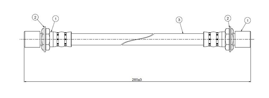 FREN HORTUMU arka Starlet EP80-81 1.0-1.3-PASEO-Cabriolet 89-99 | OEM:9094702637-9094702603