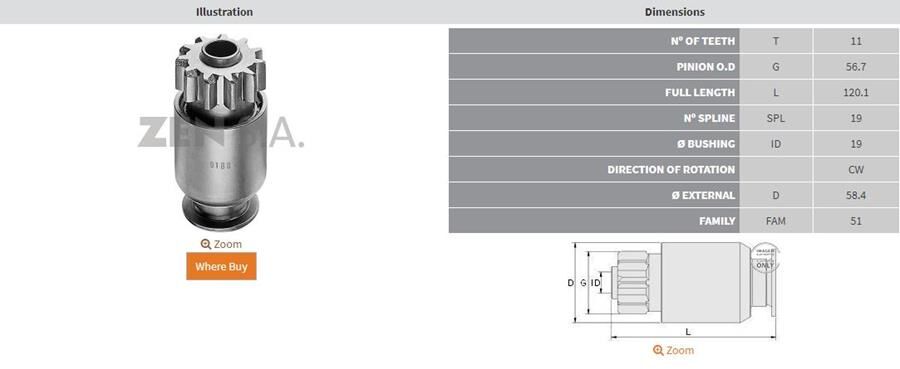 11 DIS 40MT-42MT PRESTOLITE-CLARK-CASE-CUMMINS MARINE | OEM:UMD-5656-1909514-1918079