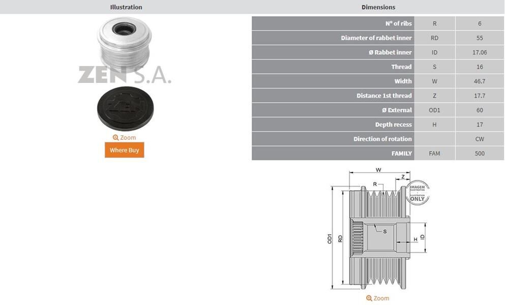 DACIA LOGAN-SANDERO 1.5 DCI-RENAULT CLIO-KANGOO-TWINGO 1.5 DCI 6 KANAL | OEM:535011410-KSK-11410