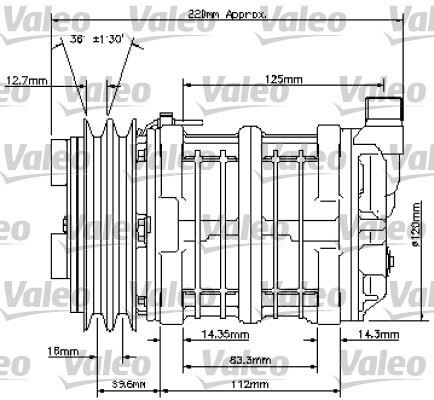 UNİVERSAL KOMPRESÖR TM13 2AG 12V | OEM:404300221-92010222