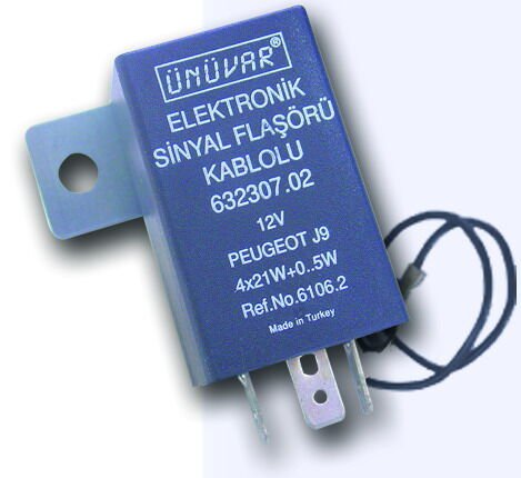 SİNYAL FLAŞÖRÜ KABLOLU 12V J9 | OEM:632307.02
