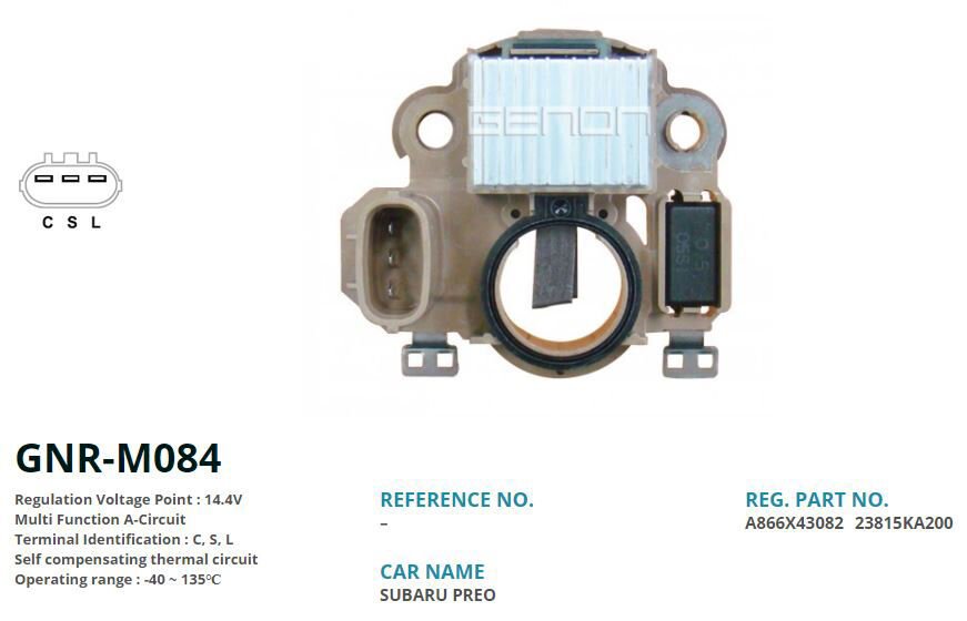 12V SUBARU FORESTER 2.0-2.5 XT SG-IMPREZA 1.5 R-2.0 I 16V-2.5 WRX C S L | OEM:VR-H2009-109-IM472-IM472HD-A866X430