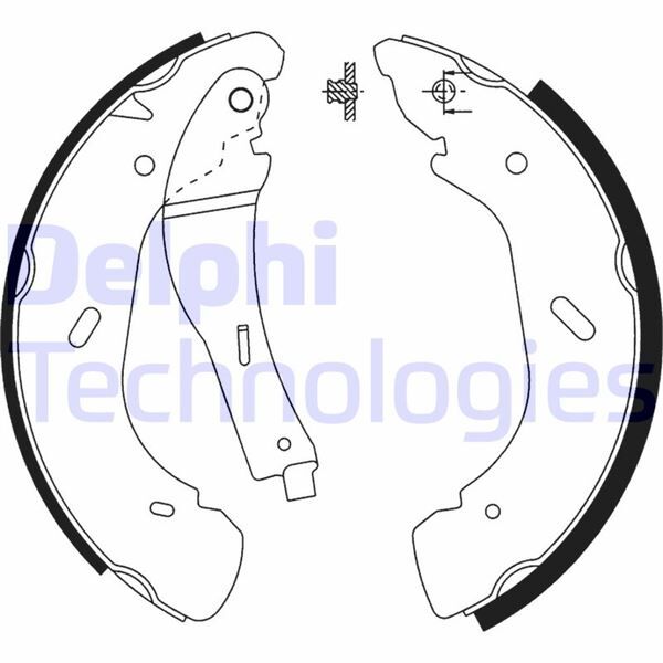 ARKA FREN BALATA TRANSIT V184 00>06 A.CEKER PABUCLU | OEM:YC152200A2D-4743576-4525732-T123327