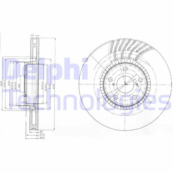 FREN DİSKİ TEKLİ PAKET . DELİKLİ ÖN SAĞ LEXUS GS200T. GS250. GS300. GS300H. GS430. GS450H. IS200T. RC200T. RC300H 01/2005 > | OEM:4351222260