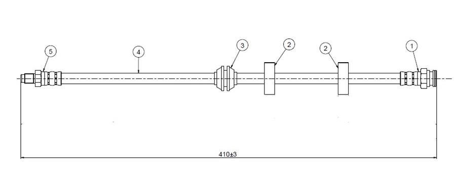 FREN HORTUMU ön Delta 93- | OEM:82468102