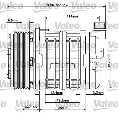 UNİVERSAL KOMPRESÖR TM13XS 2AG 24V | OEM:40430144-92050424