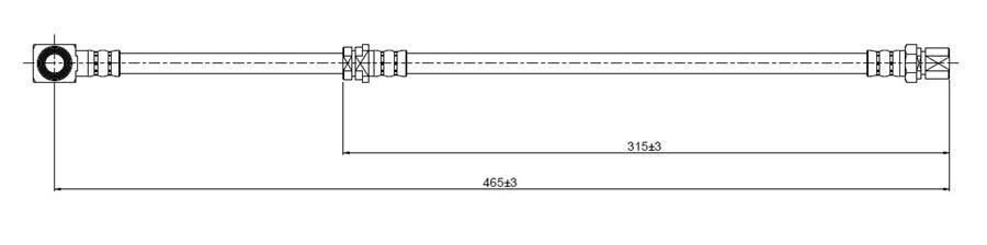 FREN HORTUMU ön Carlton 84-86 | OEM:90209641