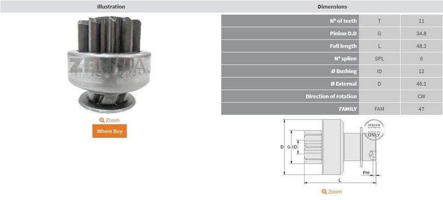 11 DIS HYUNDAI H1-STAREX 2.5 CDTI-KIA BONGO-SORENTO 2.5 D | OEM:UMD-5783-361454A100