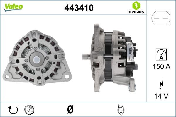 ALTERNATÖR 14V 150A FIAT DUCATO 11> IVECO DAILY III 06> 3.0 JTD | OEM:504385138