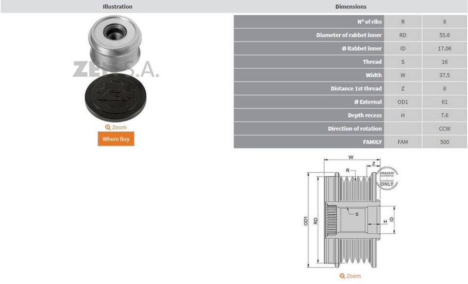VOLVO C70-S40-S60-S70-S80-V70-XC70-SC90 6 KANAL | OEM:535001910-535007210-KSK-01910-KSK-0