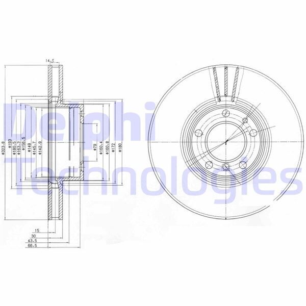 FREN DISKI ON BMW E39 98>03 | OEM:34116767059