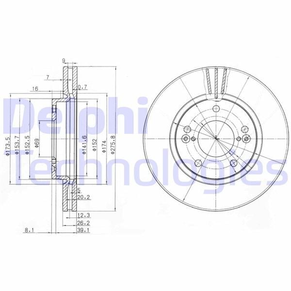 FREN DİSKİ ÇİFTLİ PAKET . DELİKLİ ÖN HYUNDAI SANTA FE. TRAJET. XG 09/1999 > | OEM:5171226000-517123B000