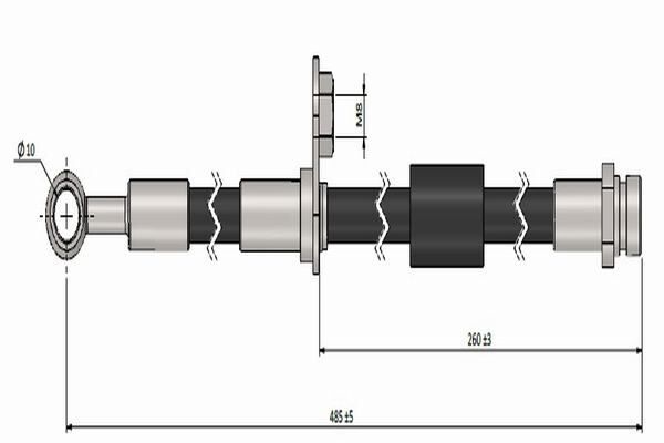 FREN HORTUMU ön FORFOUR 04-06 | OEM:4605A071-4605A232-4605A614-4605A784