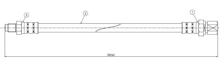 FREN HORTUMU ön Maggiol-Beetle 1200 66-78 | OEM:113611701D