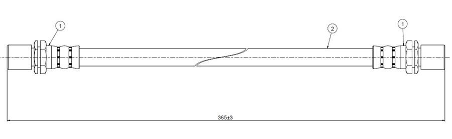 FREN HORTUMU ön Hi-lux LN-RN-30>41 79-83 | OEM:9695033656