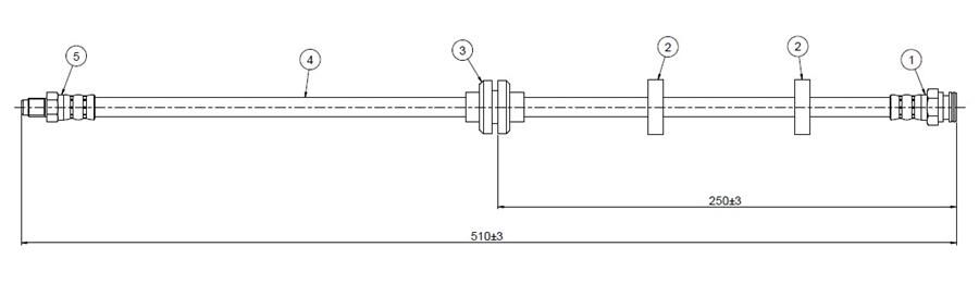 FREN HORTUMU ön Strada 00-.. | OEM:46738613