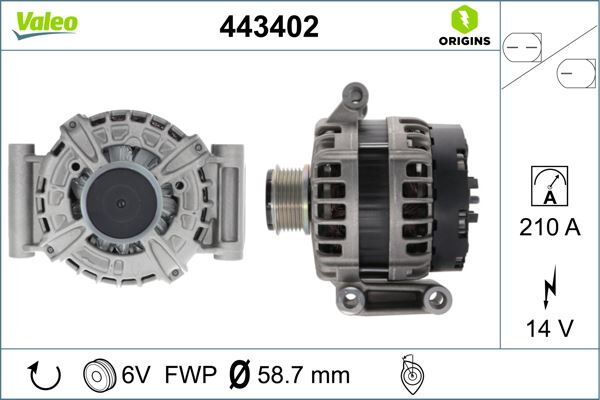 ALTERNATÖR 210A 14VFORD Transit 2.2 TDCi | OEM:BK2T10300DB -BK2T10300DA