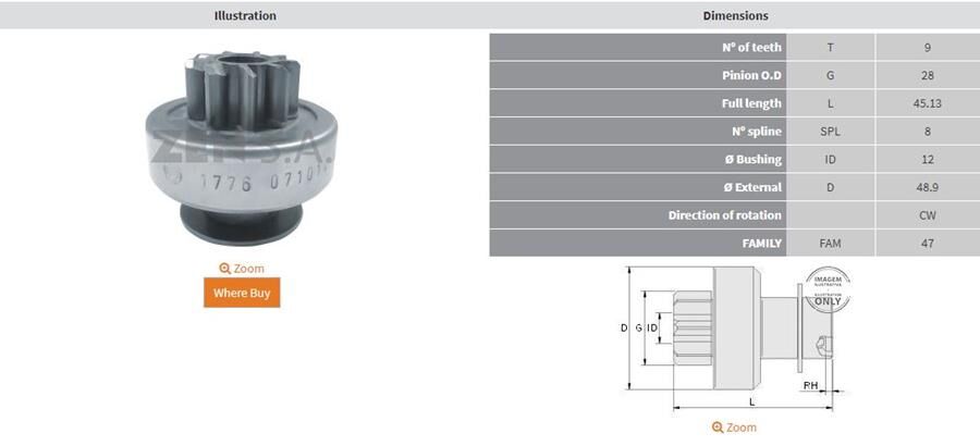 9 DIS CHEVROLET BLAZER 2.8 | OEM:195202-595724