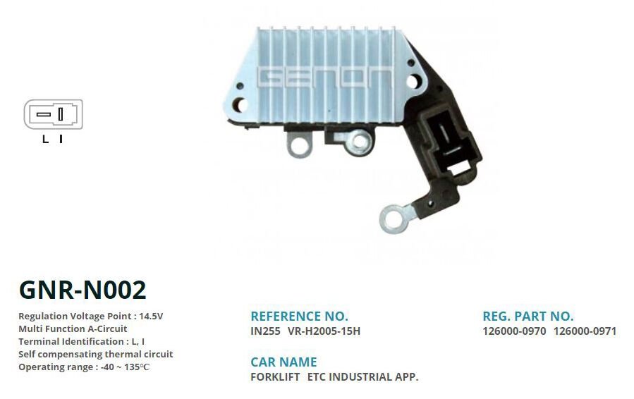 12V DAIHATSU-SUBARU-FORKLIFT IS MAKINASI 57.5mm LI | OEM:VR-H2005-15H-IN254-IN255