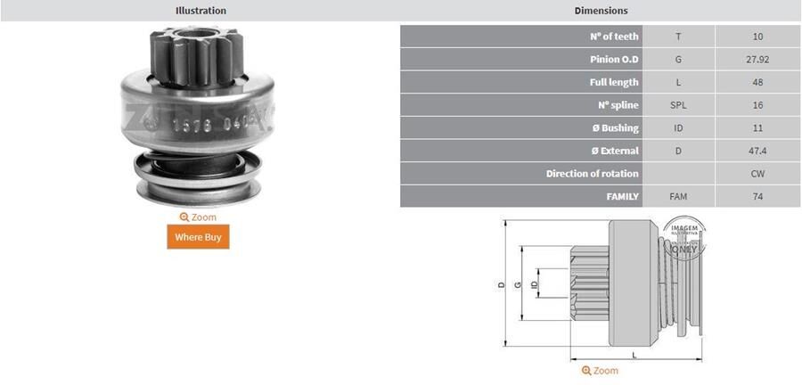 10 DIS CITROEN BERLINGO-JUMPER-PEUGEOT BOXER-PARTNER 2.0 HDI | OEM:UMD-5633-1006209812