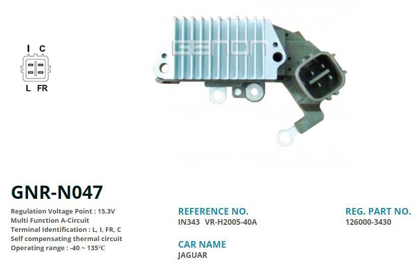 12V JAGUAR L I FR C | OEM:VR-H2005-40A-IN343