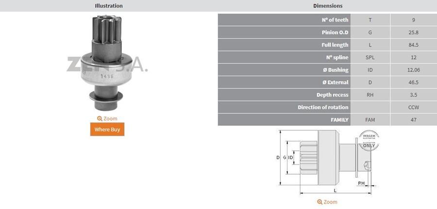 9 DIS ROVER 100-200-400 SERISI 1.4-1.6 BENZINLI CCW | OEM:UMD-5816-63220104-63223103