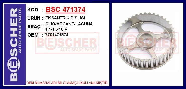 EKSANTRIK DISLISI CLIO-MEGANE-LAGUNA 1.4-1.6 16 V | OEM:7701471374
