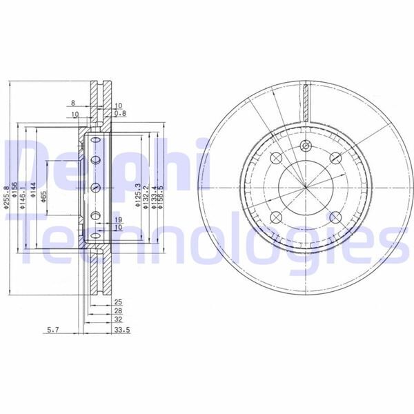 FREN DİSKİ ÇİFTLİ PAKET . DELİKLİ ÖN VW LUPO. POLO 09/1998 > | OEM:6N0615301E