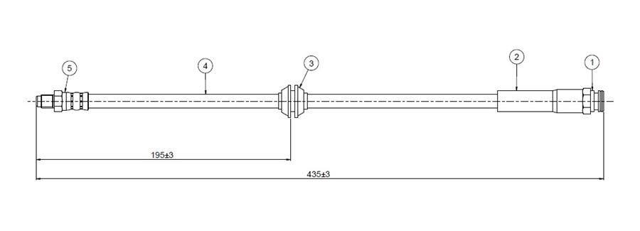 FREN HORTUMU ARKA FIAT DUCATO 06> CITRO N JUMPER II 06> PEUGEOT BOXER 06> 440.00 MM | OEM:51725096-4806G7-1617432680