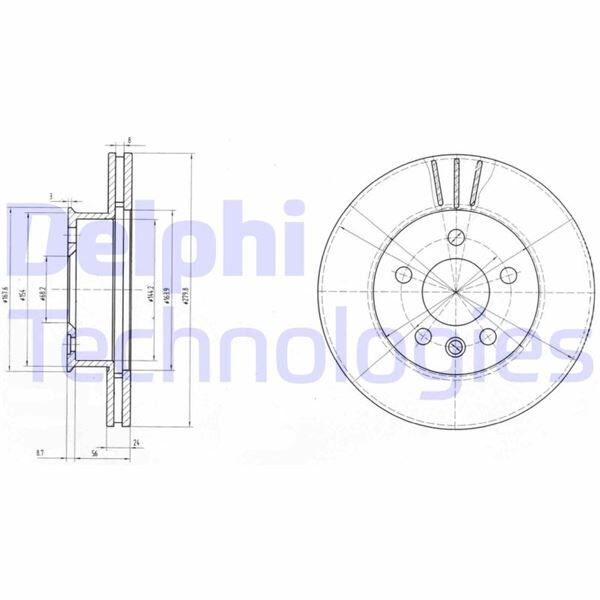 FREN DİSKİ ÇİFTLİ PAKET . DELİKLİ ÖN VW CARAVELLE. TRANSPORTER 1990 > 09/2003 | OEM:701615301A-701615301D