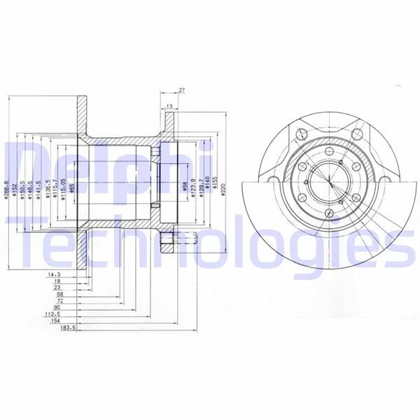 FREN DİSKİ TEKLİ PAKET . DELİKSİZ ÖN IVECO DAILY 1990 > 12/1996 | OEM:1904528-1904529-1904592