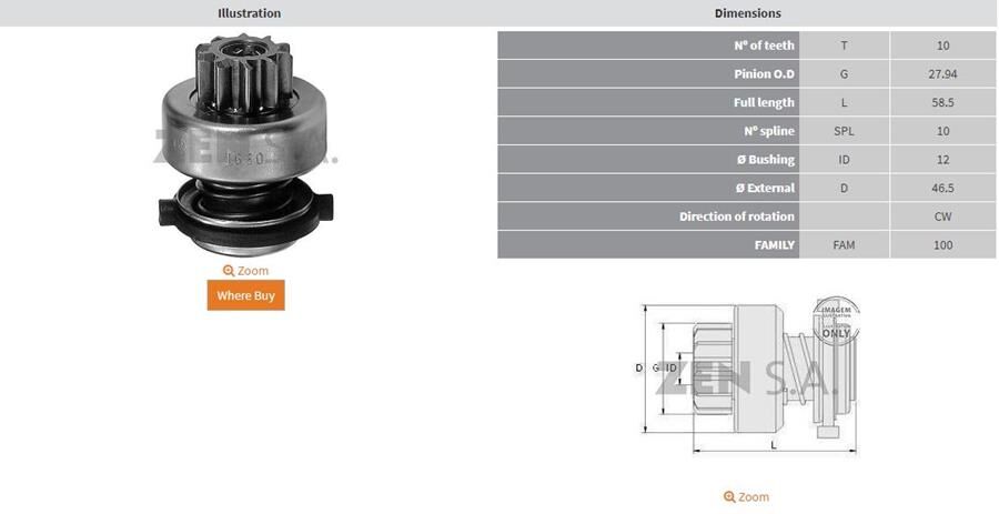 10 DIS MERCEDES 190 | OEM:UMD-5510-1006209538-1006209539