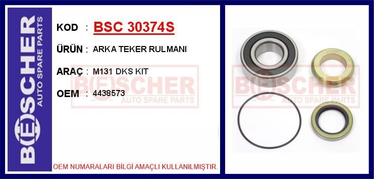 ARKA TEKER RULMANI M131 DKS KIT | OEM:4438573
