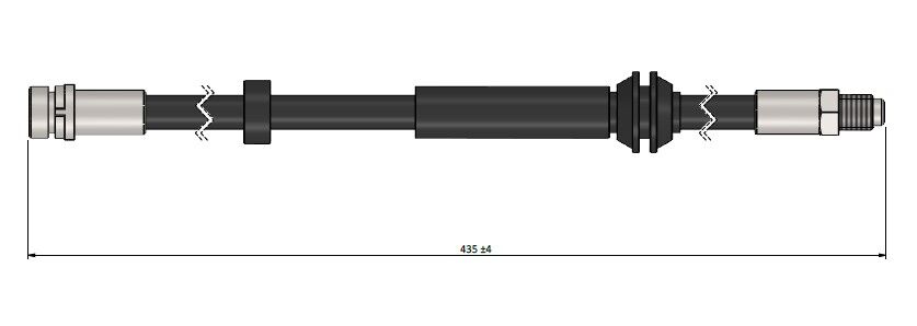 FREN HORTUMU ARKA; SAĞ/SOL FORD FOCUS 09/00>05/01 | OEM:1138461-1148270-98AG2282DC