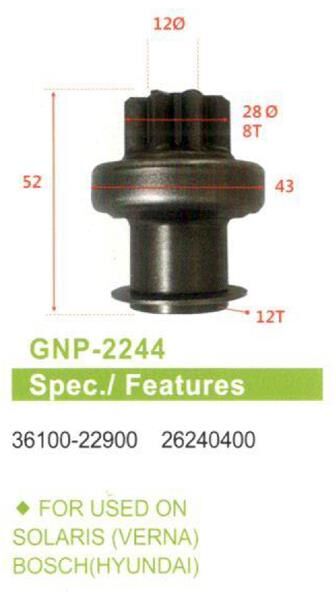 8 DIS HYUNDAI SOLARIS VERNA | OEM:36100-22900-26240400
