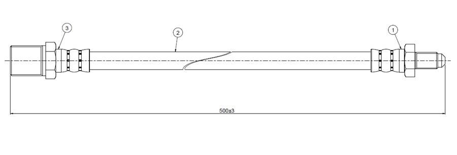 FREN HORTUMU arka 40 n-a | OEM:8536129