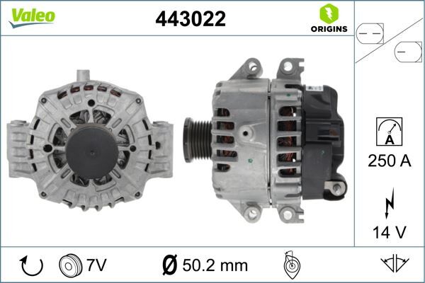 ALTERNATÖR BMW 5 series 4.4 | OEM:12317852129