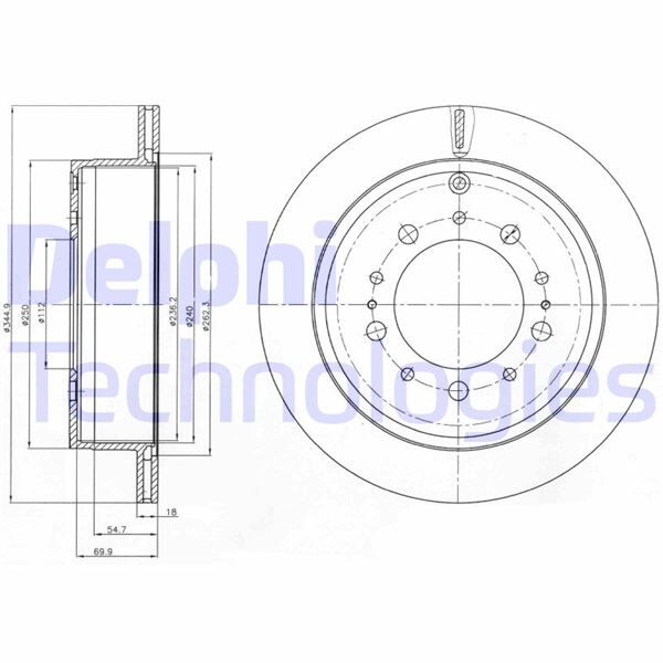 ARKA FREN DİSKİ HAVA KANALLI TOYOTA LAND CRUISER 4.5L 1VD-FTV VDJ200 dizel D4-D 08-> / LAND CRUISE R PRADO 4.7L 2UZ-FE UZJ200 V8 08-> 345 çap x 5 bijon - Takım disk fiyatıdır | OEM:424310C010-424310C011-4243160290