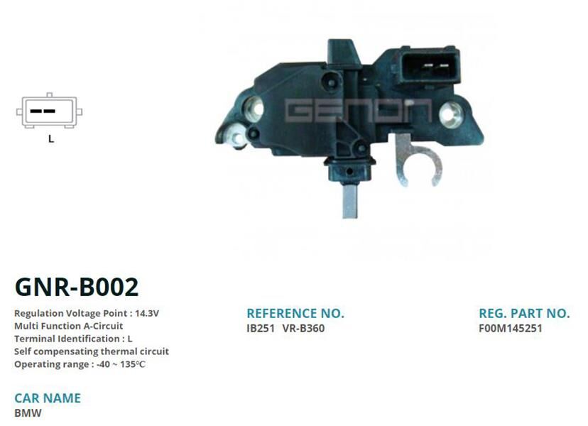 12V BMW 14mm L | OEM:VR-B360-IB251-F00M145251