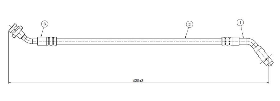 FREN HORTUMU ön Terrano WD21 93-. | OEM:4621031G11