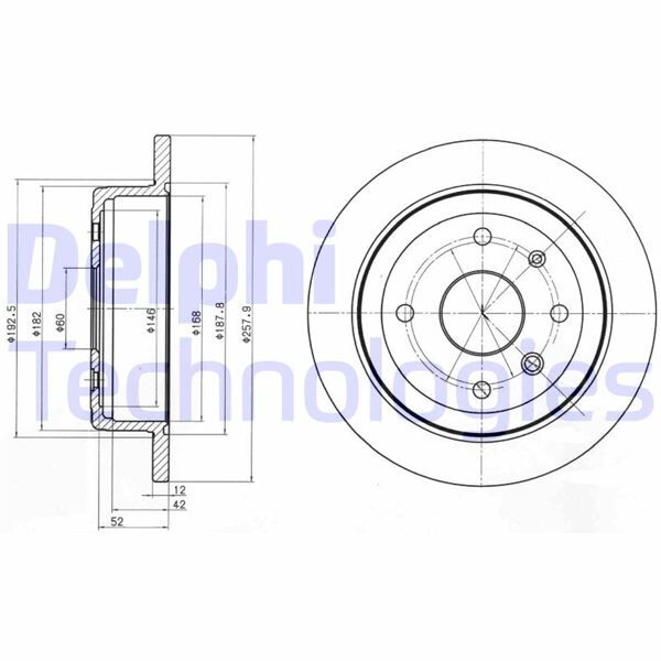 FREN DİSKİ ÇİFTLİ PAKET . DELİKSİZ ARKA CHEVROLET // DAEWOO; EVANDA // EVANDA 08/2002 > | OEM:96389659