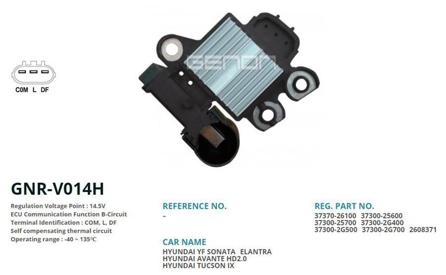 12V HYUNDAI IX35-SONATA-KIA SORENTO-SPORTAGE COM L DF | OEM:VR-V9938-M544-M614