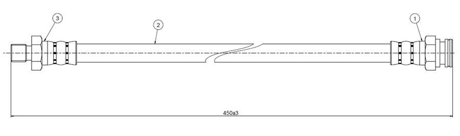 FREN HORTUMU arka Pick-up 720 80-85 | OEM:46231B8010