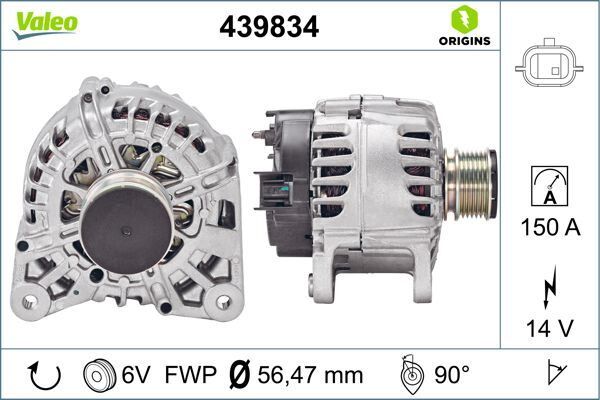 ALTERNATOR ORIGINS RENAULT-NISSAN 1.5 DCI | OEM:231007281R