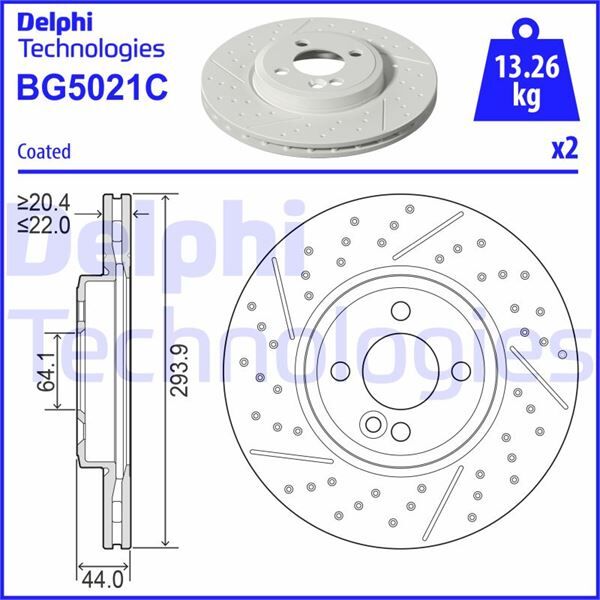 FREN DISKI ON MINI R55 R56 R58 R59 | OEM:34116777826