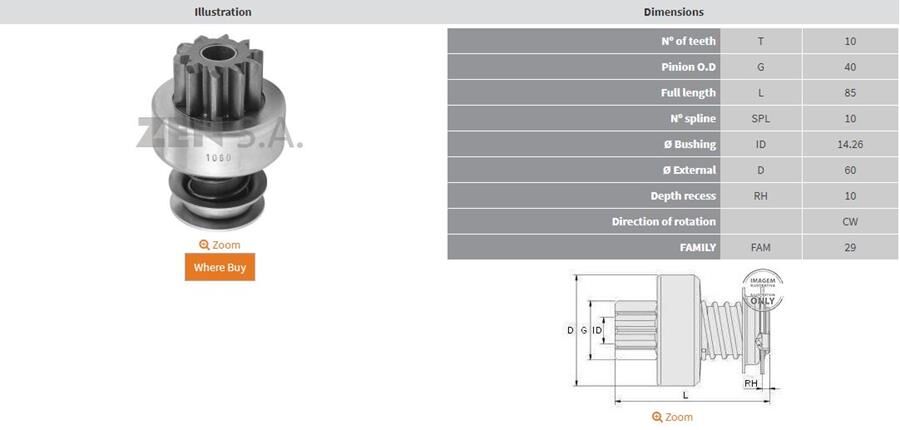 10 DIS NEW HOLLAND-MASSEY FERGUSON | OEM:UMD-5639-16.900.151