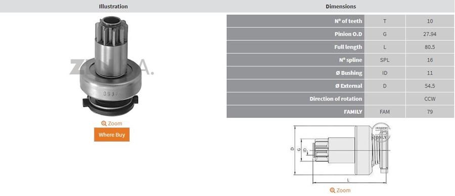 10 DIS VW TRANSPORTER 2.5 TDI-BORA-PASSAT 1.9 TDI-SKODA OCTAVIA 1.9 TDI CCW | OEM:UMD-5553-1006209621-1006209648