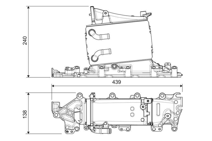 HAVA SOĞUTUCU VW GOLF wo EGR Valve | OEM:04L129711M-4L129711M-04L129766AM
